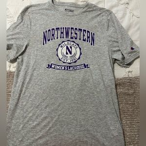 Size Small Champion Northwestern Women’s Lacrosse Short Sleeve T- Shirt.